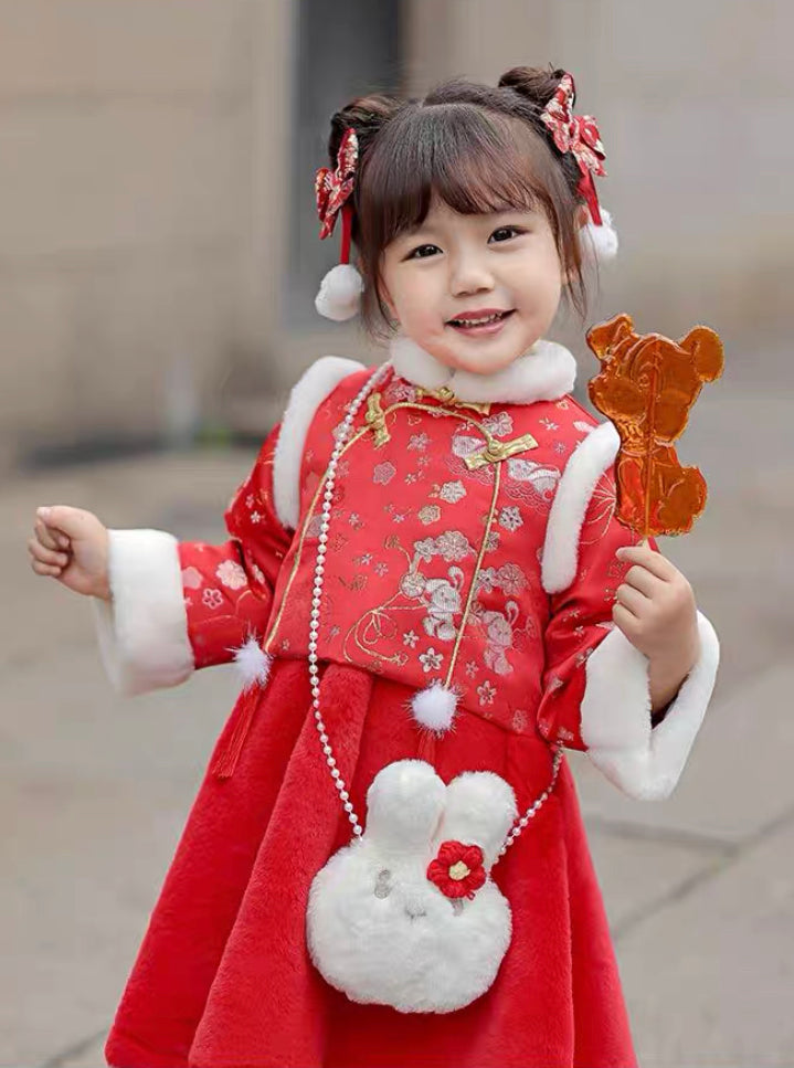 新年小兔旗袍套裝